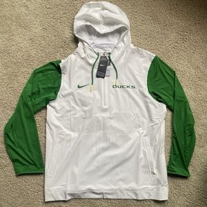 NWT nike Men's 3XL Oregon Ducks Sideline Player team issue half Zip Hoodie FTBL
